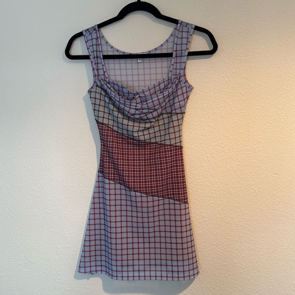 Miaou Ginger Mini dress in Bristol Plaid xs